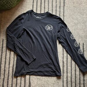 Nike Black Long Sleeve Tee with White Graphics